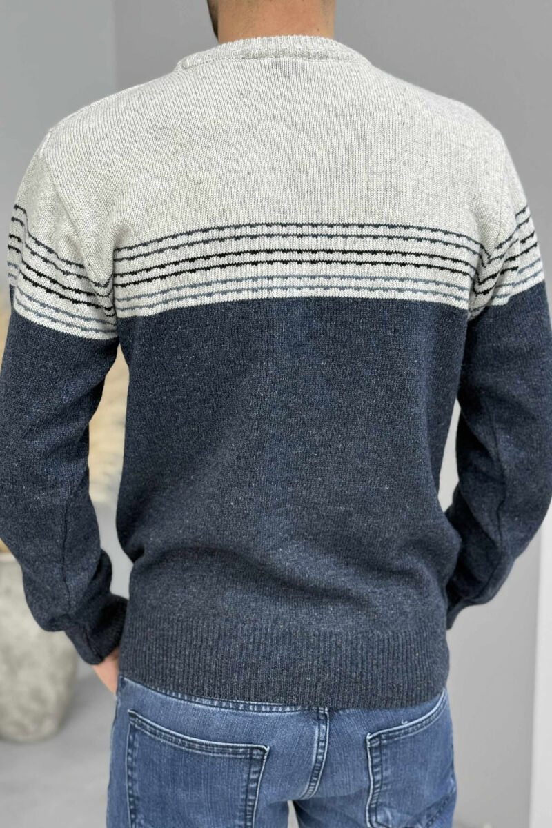 TRIKO E THURRUR ME VIJA TE THJESHTA PER MESHKUJ NE NGJYRE BLU - 4