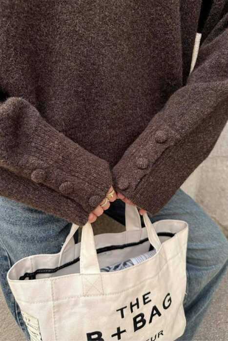 TRIKO ME JAKE V DHE MENGE ME KOPSA PER FEMRA NE NGJYRE KAFE TE ERRET - 2