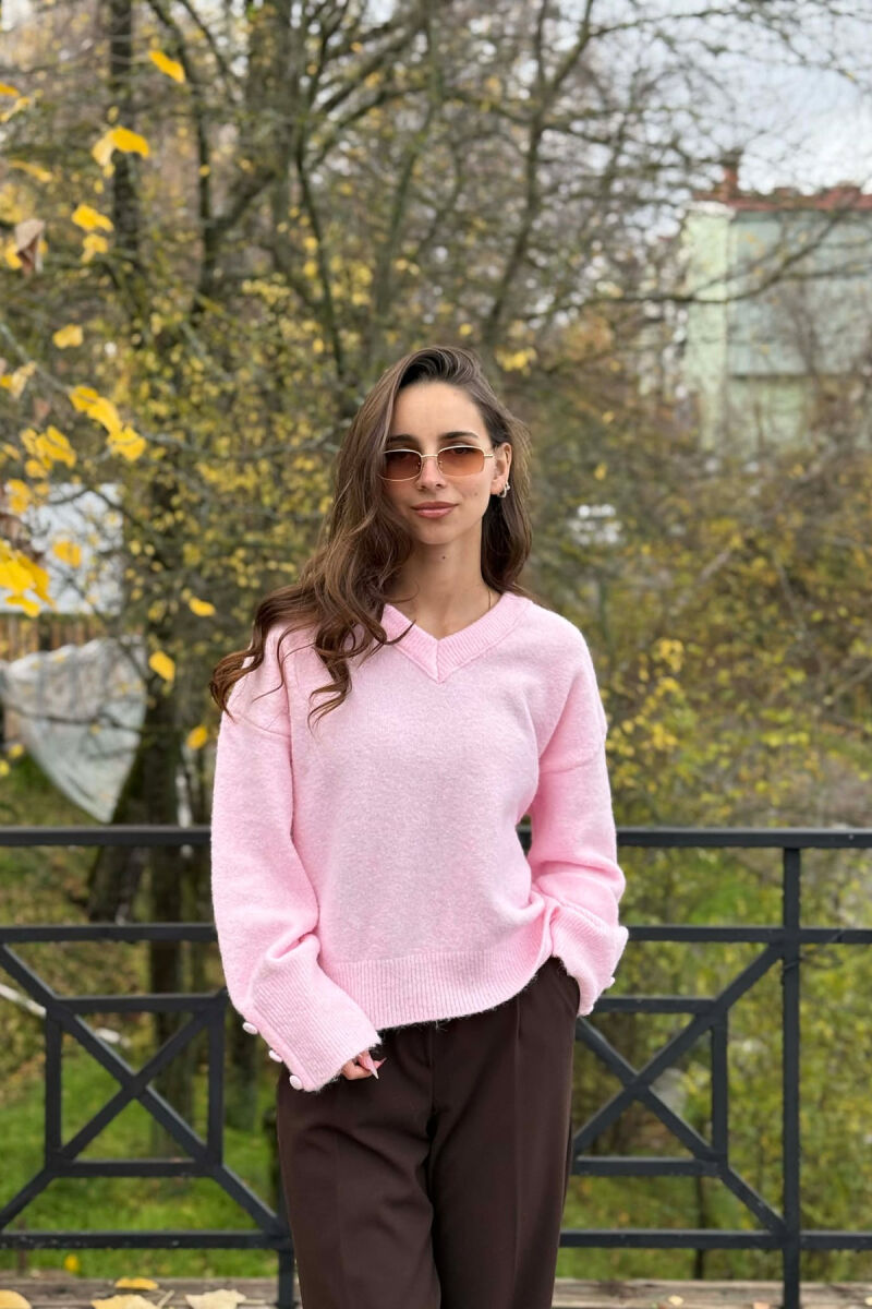 TRIKO ME JAKE V DHE MENGE ME KOPSA PER FEMRA NE NGJYRE ROZE - 3