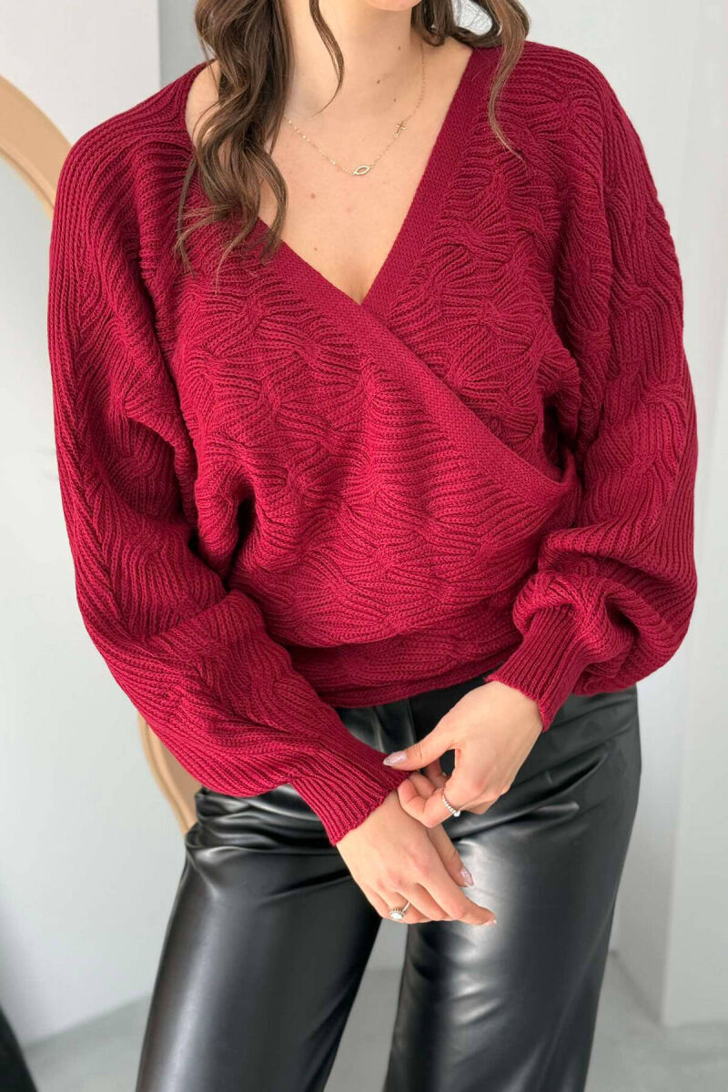 TRIKO ME LIDHËSE PËR FEMRA NË NGJYRËN VISHNJË - 2