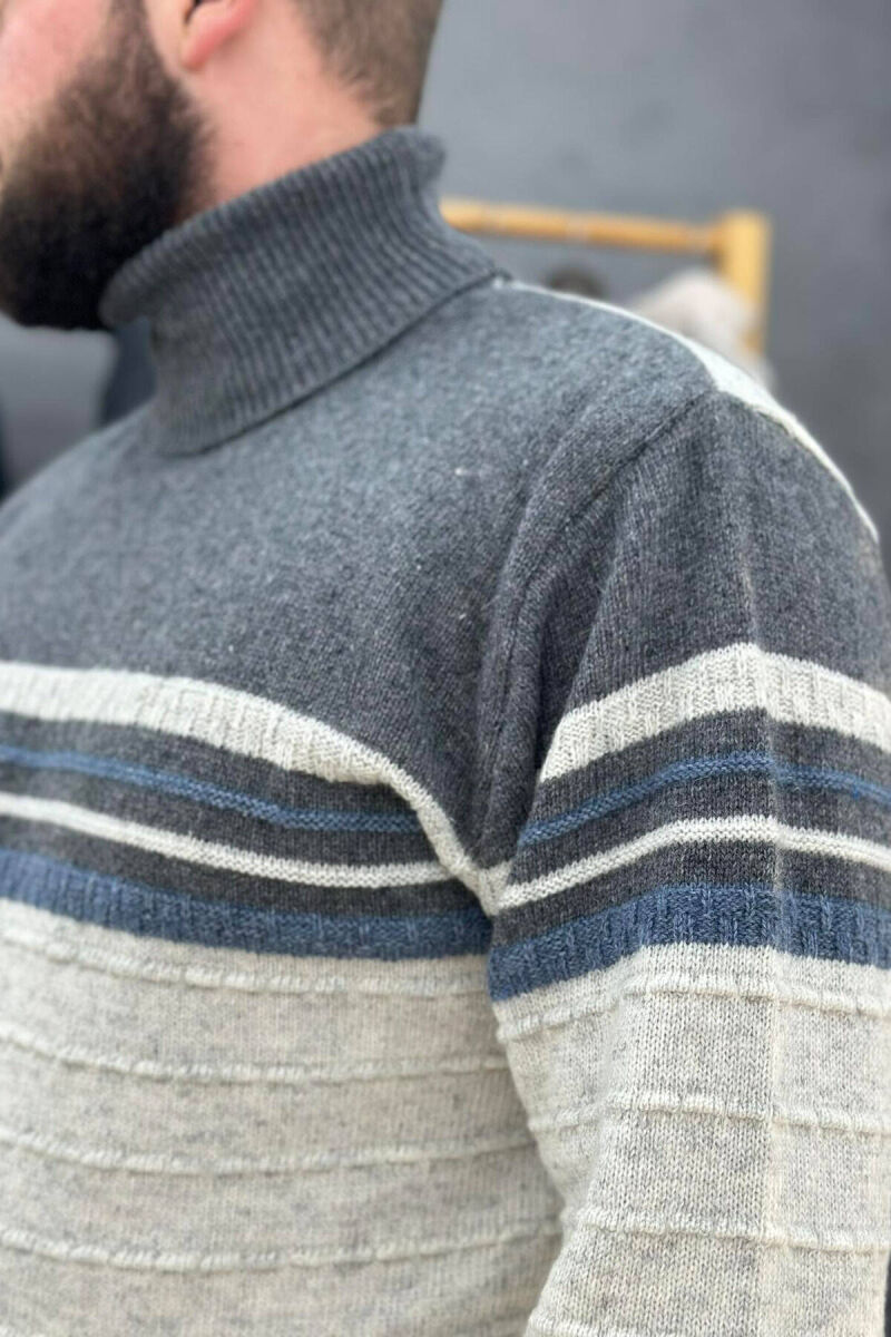 TRIKO PËR MESHKUJ ME JAKË GOLF NË NGJYRË GRI TË ZBARDHUR - 3