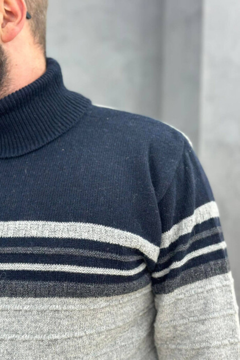 TRIKO PËR MESHKUJ ME JAKË GOLF NË NGJYRË GRI - 3