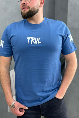 TRUL COTTON MEN T-SHIRT BLUE/BLU 