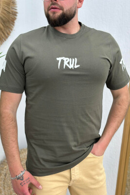 TRUL COTTON MEN T-SHIRT GREEN/JESHILE 