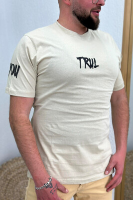 TRUL COTTON MEN T-SHIRT LIGHT BEIGE/BZHZB 