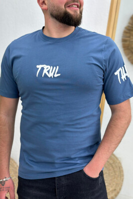 TRUL COTTON MEN T-SHIRT LIGHTBLUE/BZ 