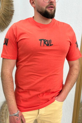 TRUL COTTON MEN T-SHIRT ORANGE/PORTOKALLI 