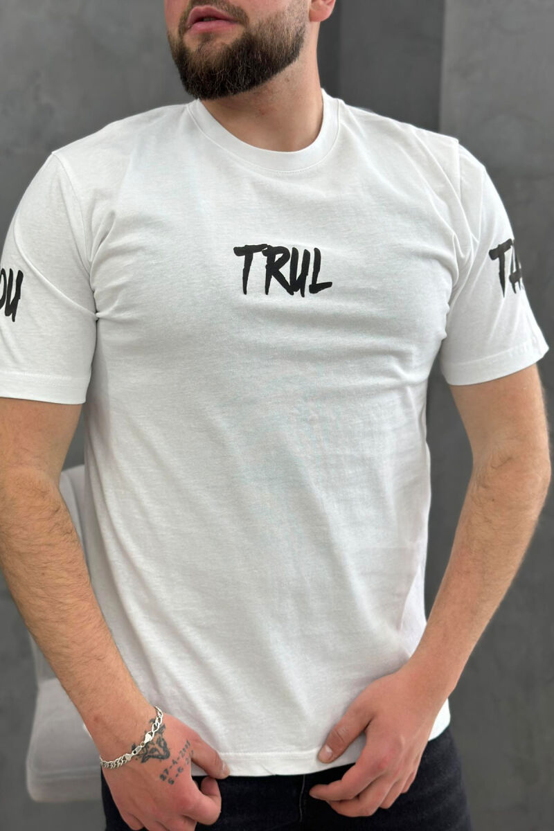 TRUL COTTON MEN T-SHIRT WHITE-E BARDHE - 2