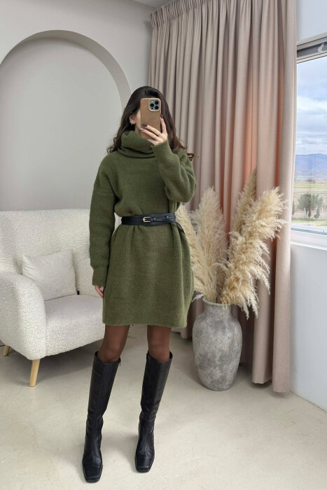 FUSTAN I THURRUR NJE NGJYRESH ME JAKE GOLF PER FEMRA NE NGJYRE JESHILE - KLAUDIO FASHION