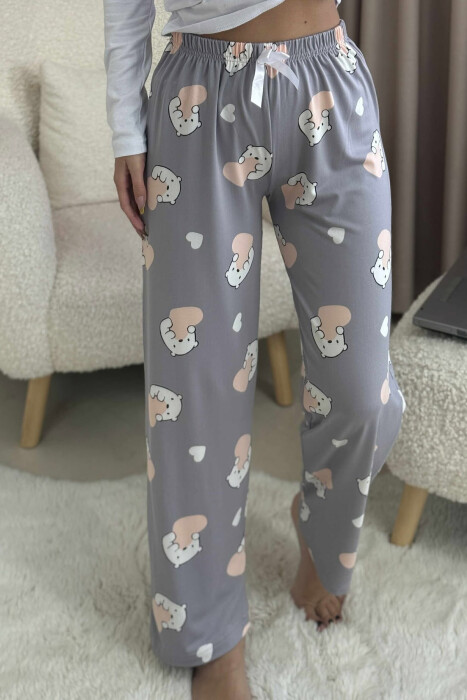 TUTA ME DIZAJN ME ARUSH POLAR DHE ME DETAJIN E FJONGOS PER FEMRA NE NGJYRE GRI - 3