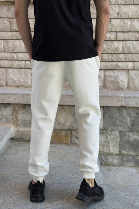 TUTA ME PUSH DHE ME XHEPA ME ZINXHIR PËR MESHKUJ NË NGJYRË TË BARDHË - 4