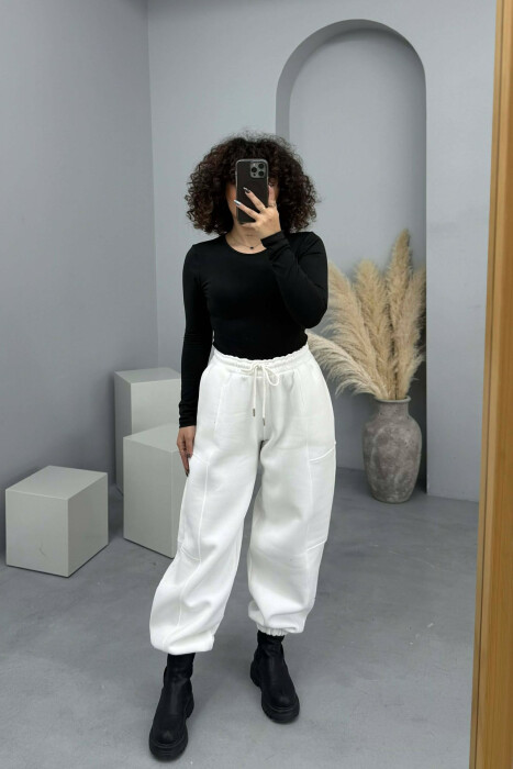 TUTA ME PUSH TE THJESHTA NJE NGJYRESHE PER FEMRA NE NGJYRE TE BARDHE - KLAUDIO FASHION