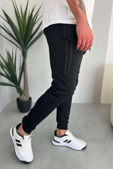 TUTA ME VIJA ME PUSH PËR MESHKUJ NË NGJYRËN E ZEZË - 3