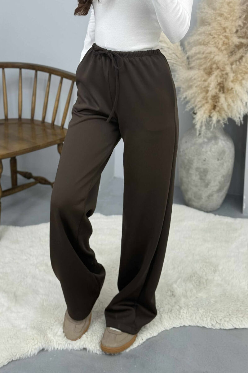 TUTA NJE NGJYRESHE ME BEL ELASTIK PER FEMRA NE NGJYRE KAFE - 2