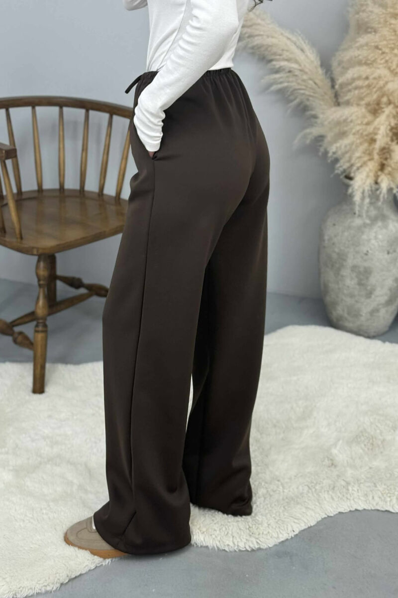 TUTA NJE NGJYRESHE ME BEL ELASTIK PER FEMRA NE NGJYRE KAFE - 3