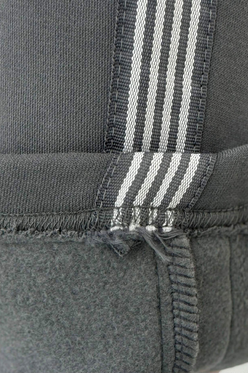 TUTA NJË NGJYRËSHE ME PUSH DHE VIJA PËR FEMRA NË NGJYRË GRI - 5