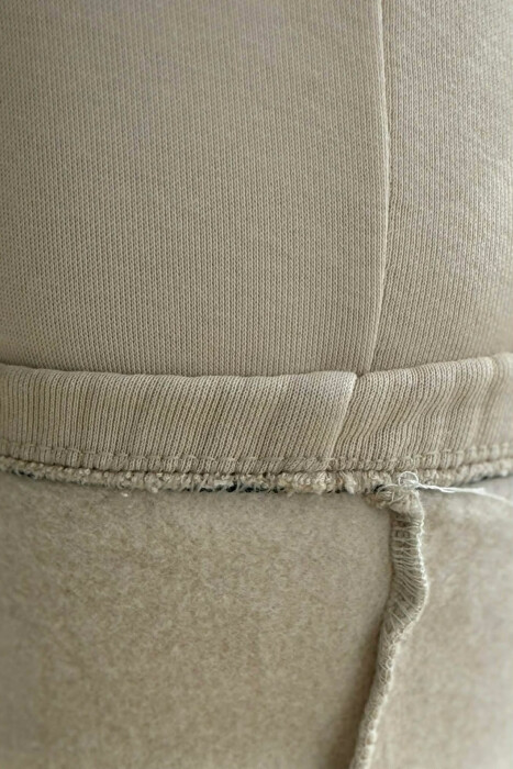 TUTA NJË NGJYRËSHE ME PUSH PËR FEMRA NË NGJYRË BEZHË - 5