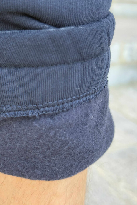 TUTA NJË NGJYRËSHE ME PUSH PËR MESHKUJ NË NGJYRËN BLU E ERRËT - 5