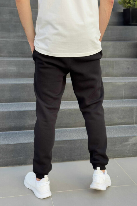 TUTA NJË NGJYRËSHE ME PUSH PËR MESHKUJ NË NGJYRËN E ZEZË - 4