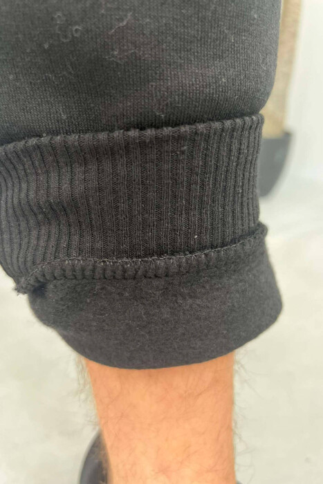 TUTA NJË NGJYRËSHE ME PUSH PËR MESHKUJ NË NGJYRËN E ZEZË - 3