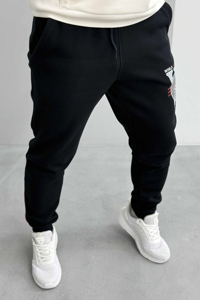 TUTA NJË NGJYRËSHE ME PUSH PËR MESHKUJ NË NGJYRËN E ZEZË - 2