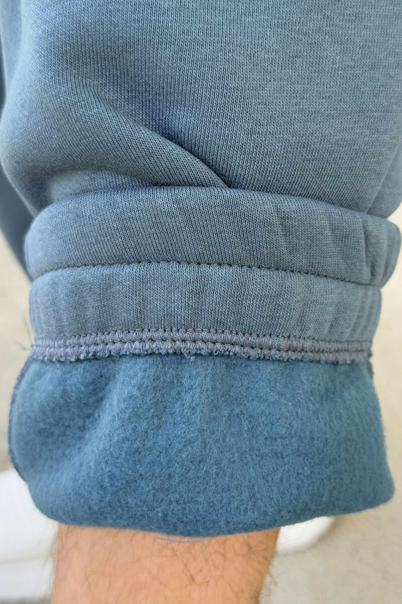 TUTA NJË NGJYRËSHE ME PUSH PËR MESHKUJ NË NGJYRËN GURKALI - 5