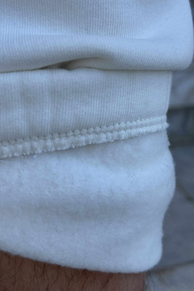 TUTA NJË NGJYRËSHE ME PUSH PËR MESHKUJ NË NGJYRËN KREM - 5