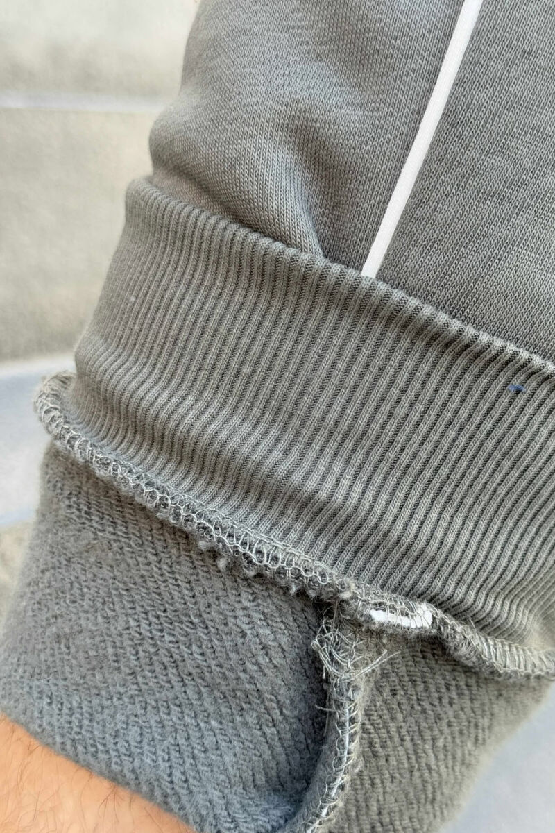 TUTA NJË NGJYRËSHE ME PUSH PËR MESHKUJ NË NGJYRËN ULLI - 5