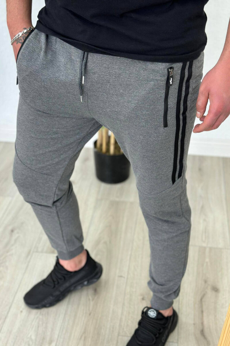 TUTA PAMBUKU ME VIJA PËR MESHKUJ NE NGJYRËN GRI - 3