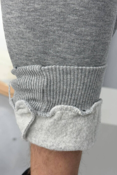 TUTA TË THJESHTA ME PUSH PËR MESHKUJ NË NGJYRËN GRI TË ZBARDHUR - 4