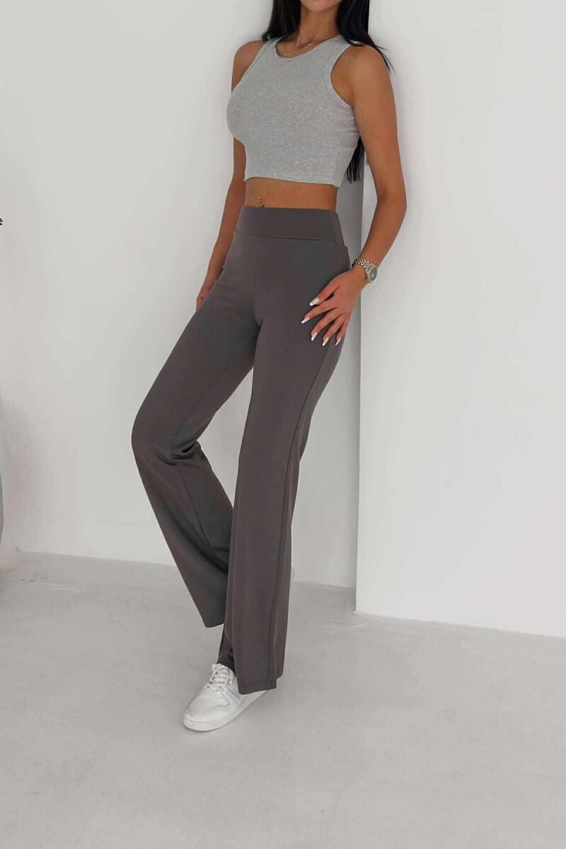 TUTA TË THJESHTA NJË NGJYRËSHE ELASTIKE PËR FEMRA NË NGJYRËN GRI - 11