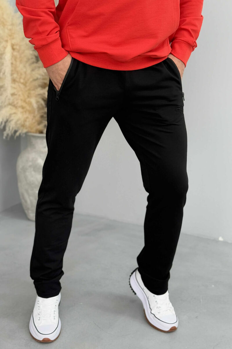 TUTA TË THJESHTA NJË NGJYRËSHE PËR MESHKUJ NË NGJYRË TË ZEZË - 5