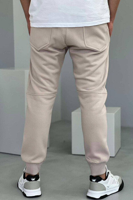 TUTA TË THJESHTA NJË NGJYRËSHE PËR MESHKUJ NË NGJYRËN BEZHË - 3