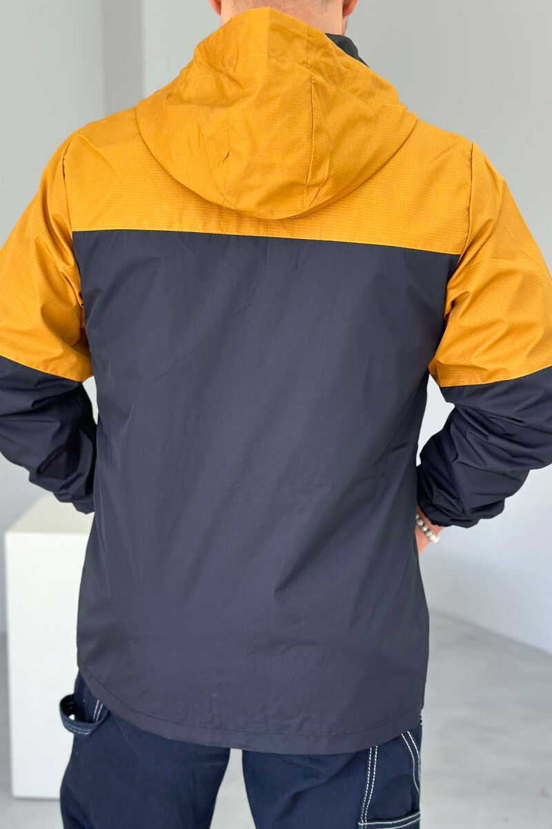 TWO COLOR RAINY MEN JACKET MUSTARD/MUSTARDE - 3