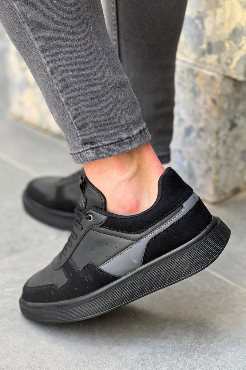 TWO COLORS EVERYDAY MAN SHOES BLACK-GREY/ZEGR - 3