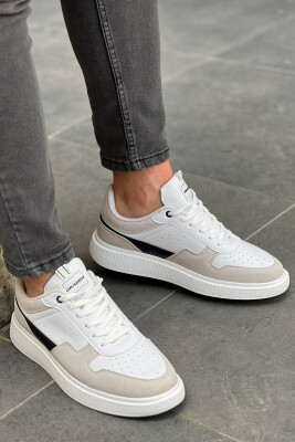 TWO COLORS EVERYDAY MAN SHOES WHITE/GREY-BAGR 