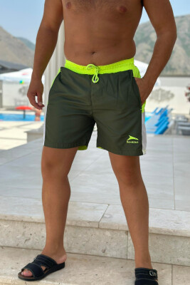 TWO COLORS MAN SWIM WEAR GREEN/JESHILE - 2