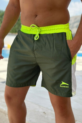 TWO COLORS MAN SWIM WEAR GREEN/JESHILE - 3