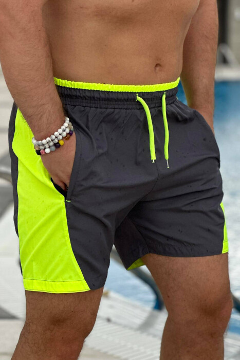 TWO COLORS MAN SWIMWEAR GREY-NEON/GRNE - 2