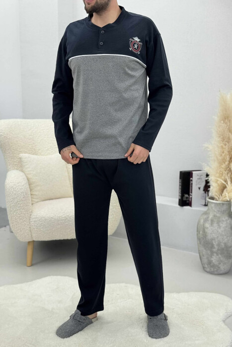 TWO COLORS MEN PYJAMAS GREY/GRI 