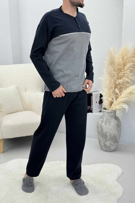 TWO COLORS MEN PYJAMAS GREY/GRI - 3