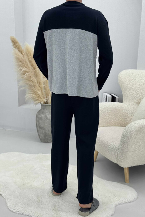 TWO COLORS MEN PYJAMAS LIGHT GREY/GZ - 3