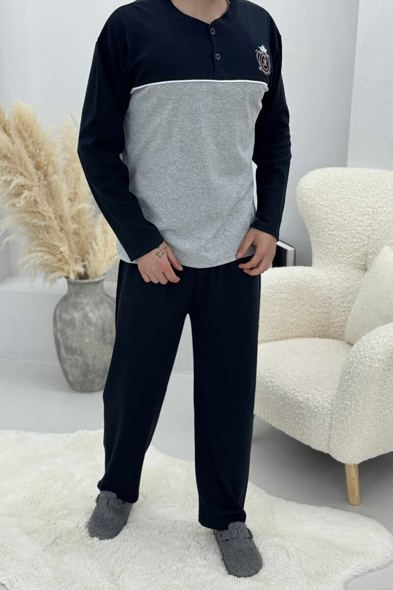 TWO COLORS MEN PYJAMAS LIGHT GREY/GZ - 4