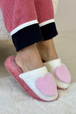 TWO COLORS WOMAN HOME SLIPPERS PINK/ROZE 