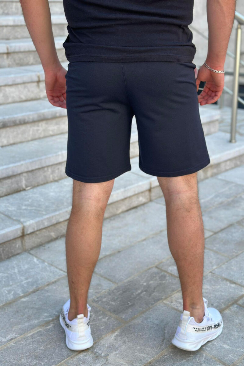 TWO LINES MAN SHORTS DARK BLUE/BEE - 4