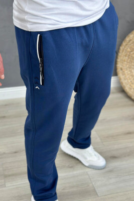 TWO LINES MEN SWEATPANTS NAVY BLUE/BLU MARINE - 3