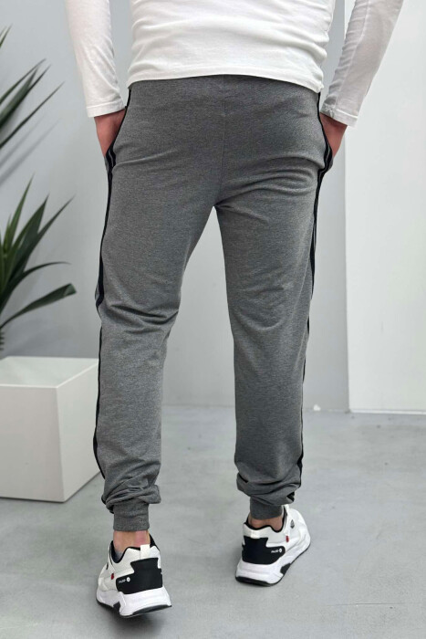 TWO LINES SIMPLE MEN SWEATPANTS GREY/GRI - 2