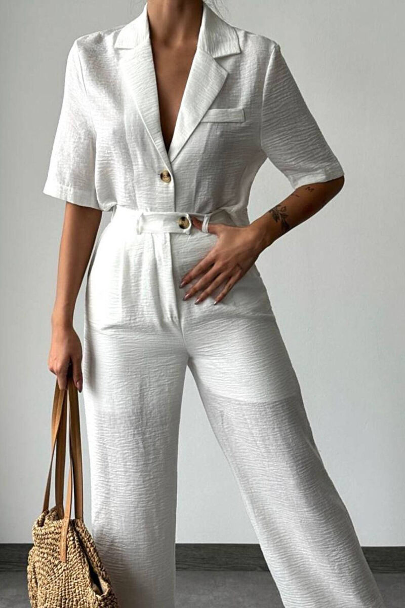 TWO PICES SET LINEN WOMAN WHITE-E BARDHE - 1