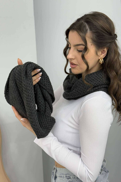 TWO PIECE SET UNISEX SCARFS GREY/GRI - 3