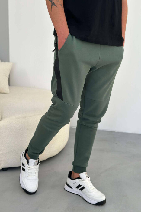 TWO POCKET MEN SWEATPANTS GREEN/JESHILE - 1